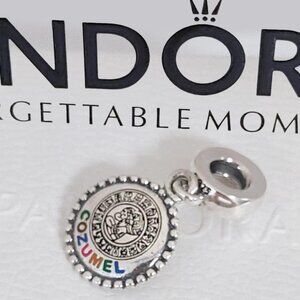 Pandora Cozumel Caribbean Island Exclusive Dangle Charm S925 Silver with box